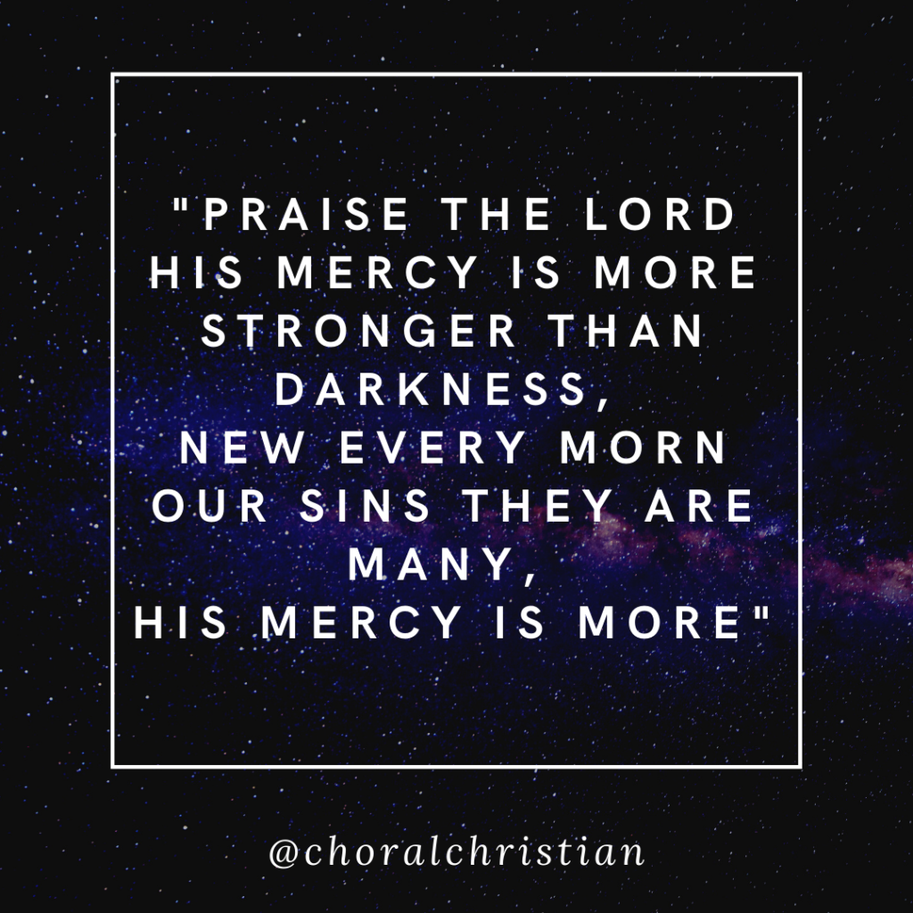 His mercy is more