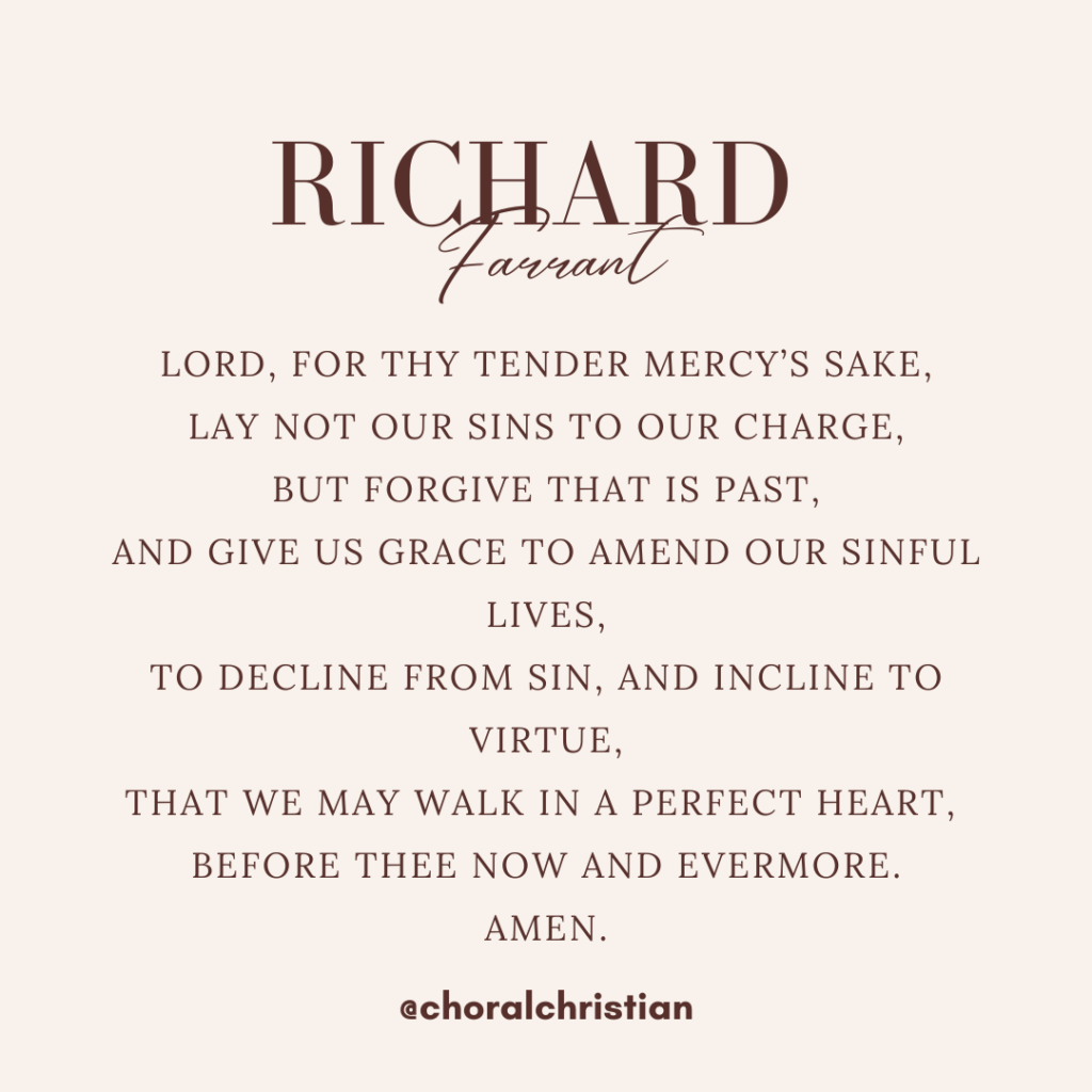 Lord for thy tender mercy's sake